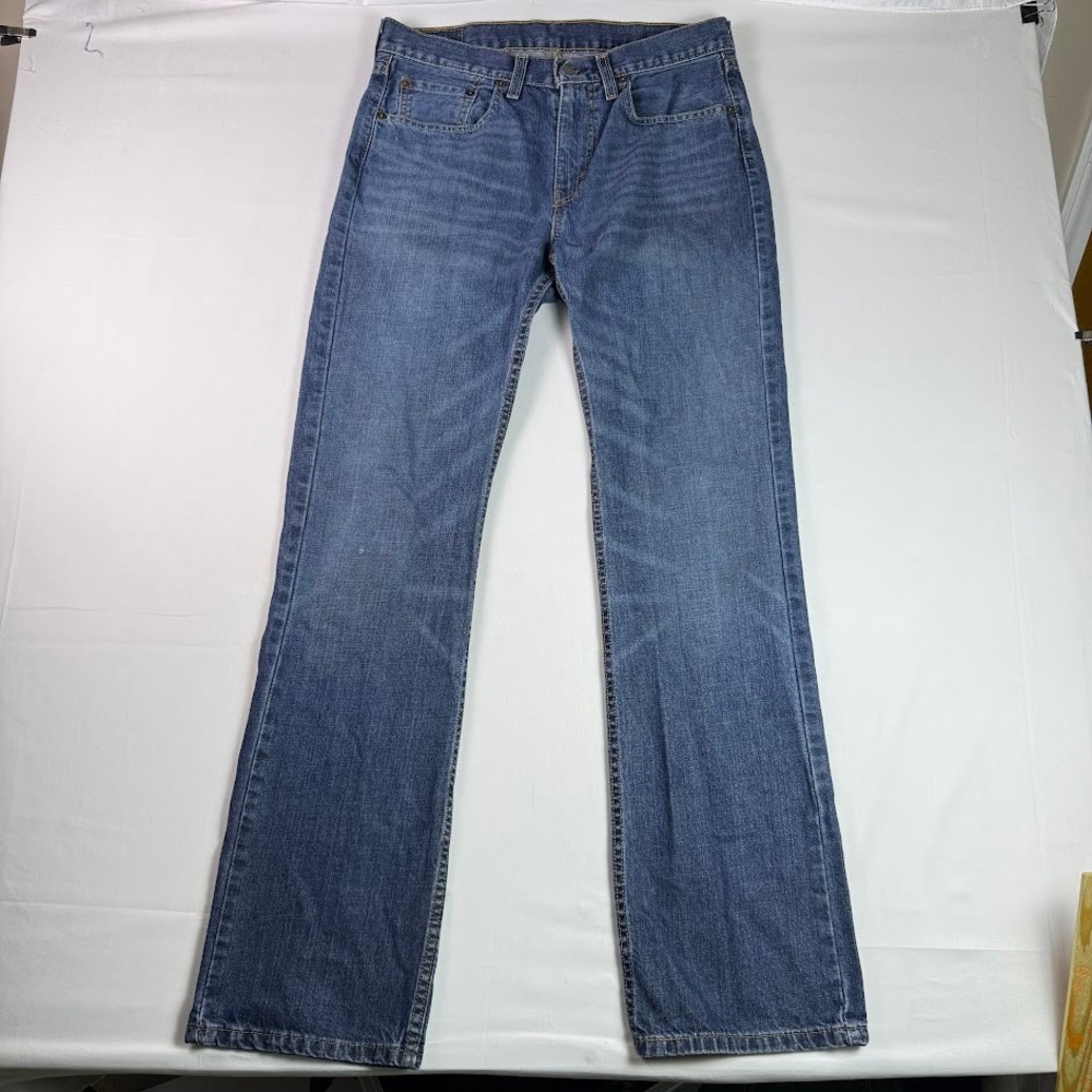 Levis 527 Slim Bootcut Jeans Mens 32x34 Medium Wash Blue Denim Pants